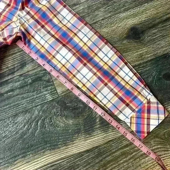 Talbots Preppy Plaid Long Sleeve Button Down Cotton Small - Picture 7 of 8